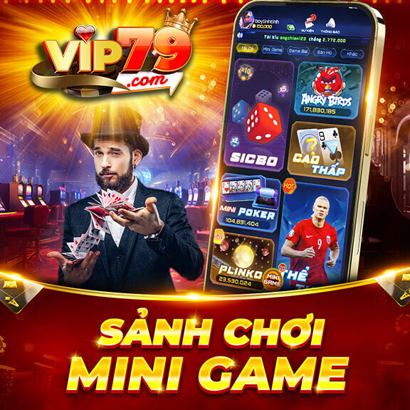 Sảnh chơi mini game tại cổng game Vip79